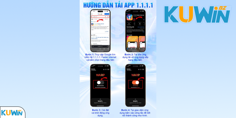Hướng dẫn tải app KUWIN đơn giản